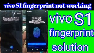 vivo S1 fingerprint not working