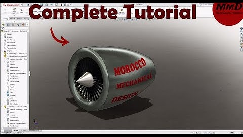 Solidworks complete tutorial - Jet Engine 😍