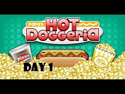 Papa's Hot Doggeria Day 1 & 2 (Tutorial Levels) 