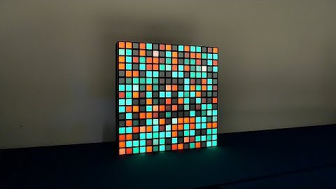 Making a 16x16 LED Matrix with 3D Printed Grid