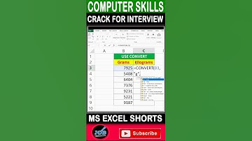 convert days into gm to kg in excel #shorts #Excel #viral