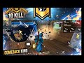 #Free fire video kai the legend #gameplay 10 kill comback #booyah #br rank push video