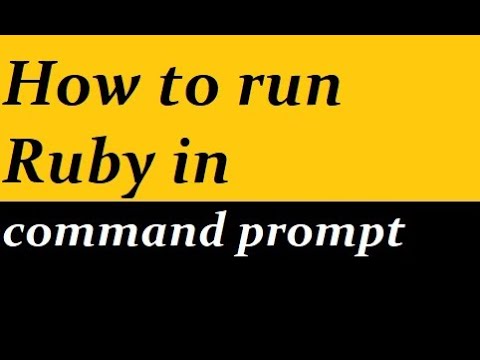 run ruby in command prompt