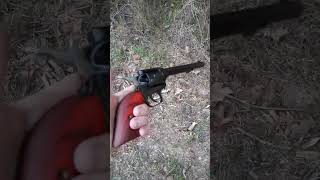 . 22 Caliber Heritage Rough Rider Pistol for dispatching Coyotes. #shorts #trapping