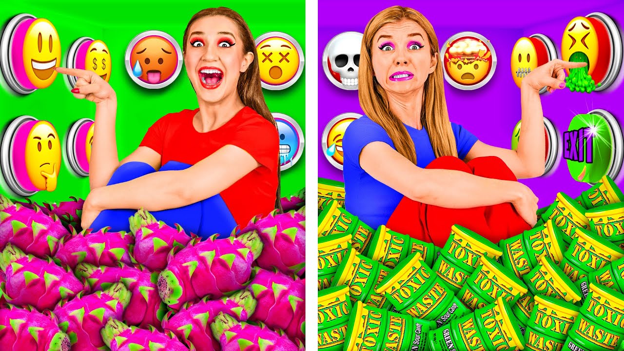 Desafío de 1000 Botones Misteriosos Solo 1 te Permite Escaper | Trucos y Trucos Increíbles TeenTeam