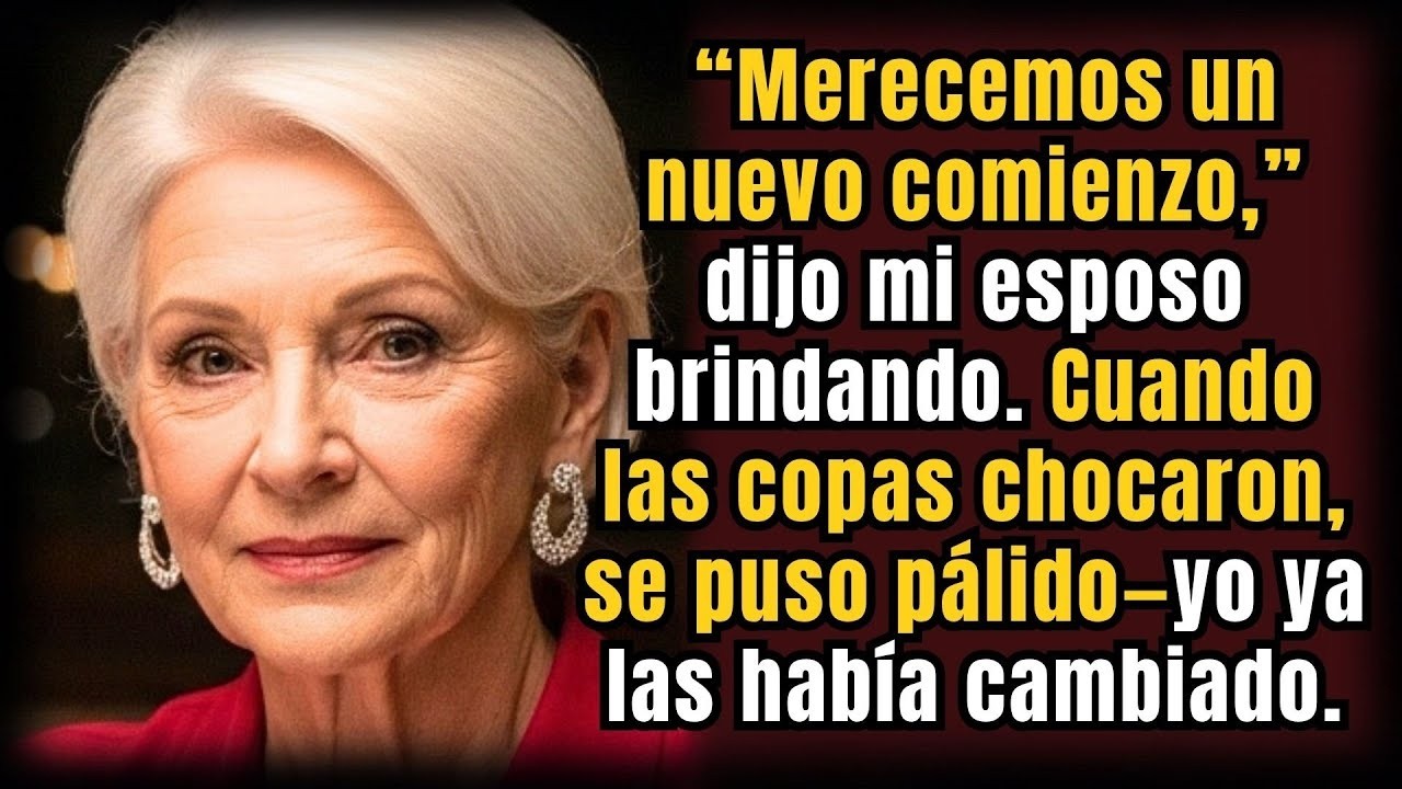 “Merecemos un nuevo comienzo”, BRINDÓ mi esposo — pero PALIDECIÓ al notar que cambié las copas