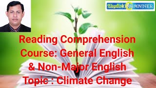 Reading Comprehension : Climate Change (General English / Non-Major English)
