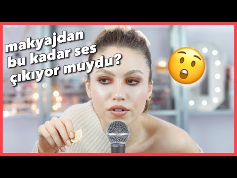 ASMR MAKYAJ YAPTIM! RAHATLATICI SESLER