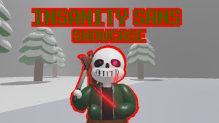 INSANITY SANS SHOWCASE IN UNDERTALE MULTIVERSE FATE  | ROBLOX Undertale Multiverse Fate