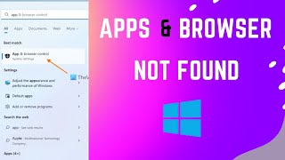 How to Access the App & Browser Controls When It's Missing in Windows Security | Apna Nana screenshot 1