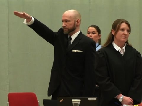 Raw: Mass Murderer Makes Nazi Salute In Court