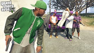 FRANKLIN SAVES SISTER FROM BALLAS GANG IN GTA 5!!!