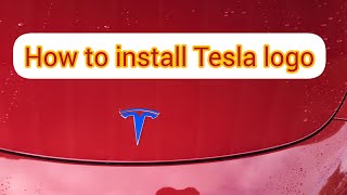 How to apply Tesla decal logo to your car?