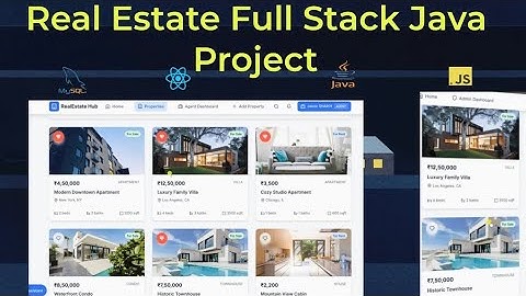 Learn & Build Java Full Stack + AI, Real Estate Management Project Using Spring, React, MYSQL