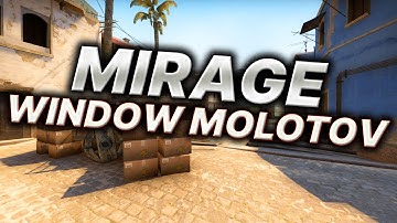 CSGO: Mirage Window Molotov From Middle (Molotovs on Mirage)