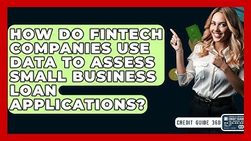 How Do Fintech Companies Use Data To Assess Small Business Loan Applications? - CreditGuide360.com