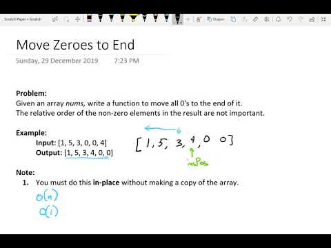 Move Zeroes to End - Acing the Facebook Coding Interview | JDTechTips