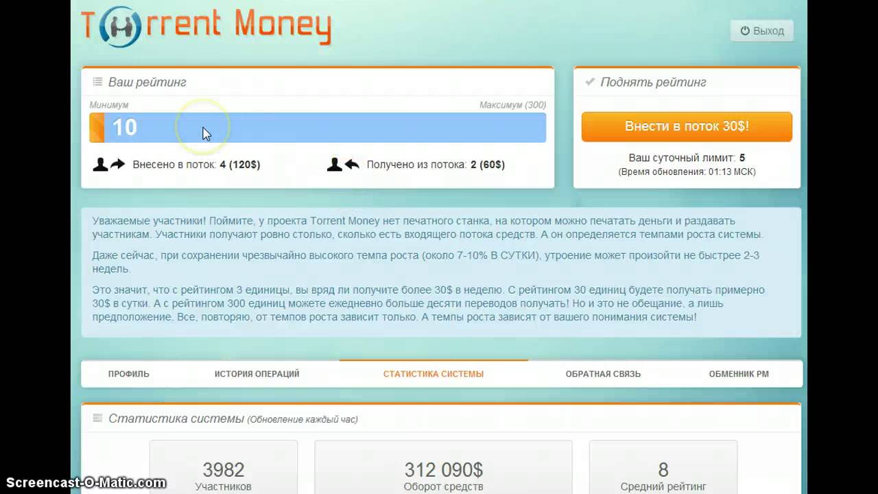 torrent-money - лохотрон? Проверено!