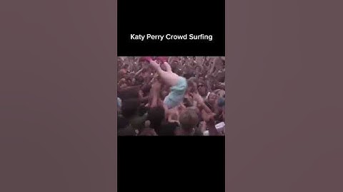 Katy Perry Crowd Surfing  #Shorts