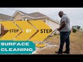 How to use a surface cleaner on concrete