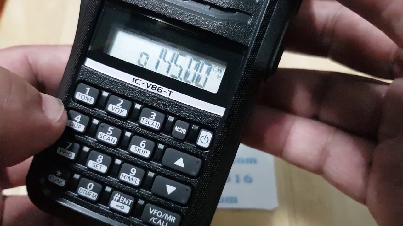 วิธีปรับให้รับสัญญาณไวขึ้น Icom ic V86T
