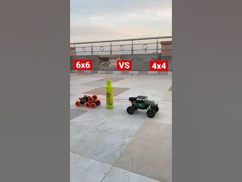 😈😈 Powerful RC car 6x6 VS 4x4 #shorts #shortvideo #trending #viral