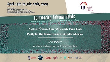 Purity for the Brauer group of singular schemes - Česnavičius - Workshop 2 - CEB T2 2019