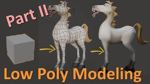 Character Tutorial - Boxmodeling a stylized Horse Part 2  #tutorial #blendertutorial