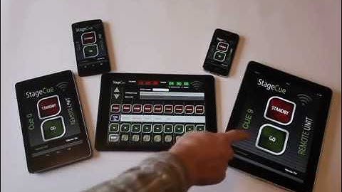 Demo of StageCue iPad 8 Channel app working across several devices!