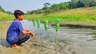 Amazing Fish Trap 2024✅| Traditional Catch Fish With Plastic Bottle Hook From Beautiful Nature 🥰😱