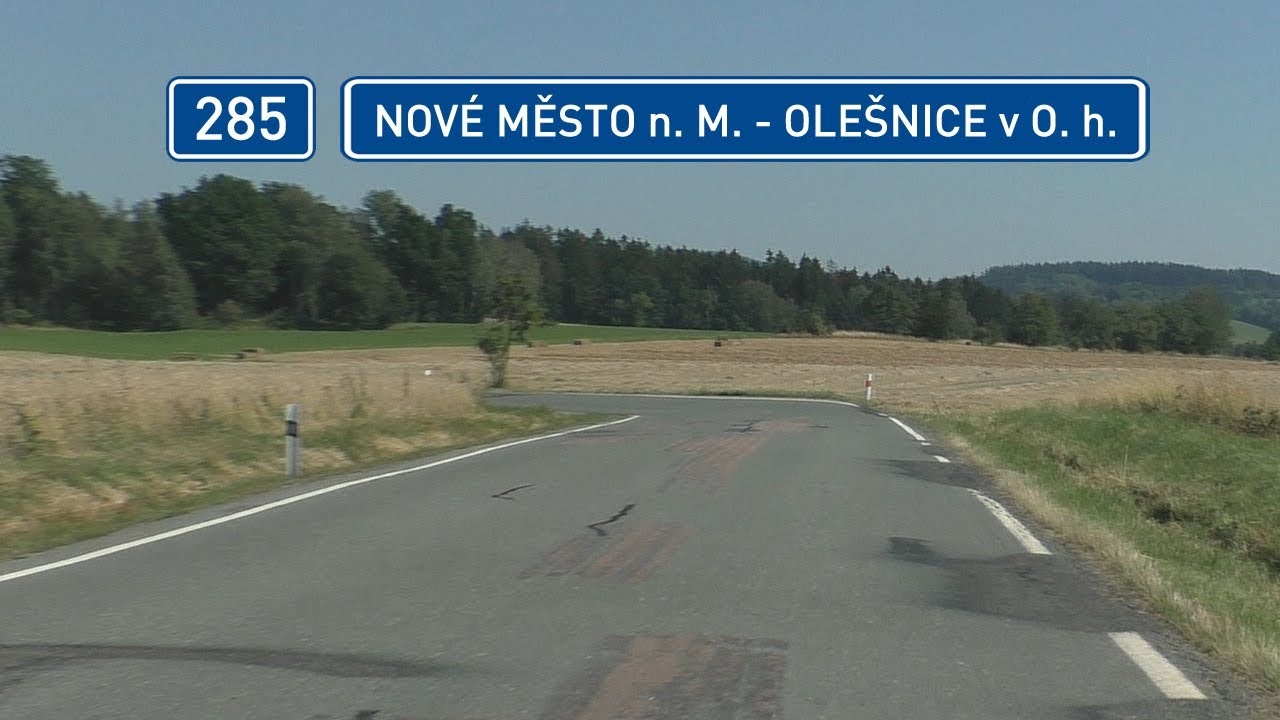 Silnice II/285: Nové Město nad Metují - Olešnice v Orlických horách (2023 - 3x)