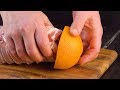 Usa las 2 mitades de la naranja para esto. ¡Una idea brillante!