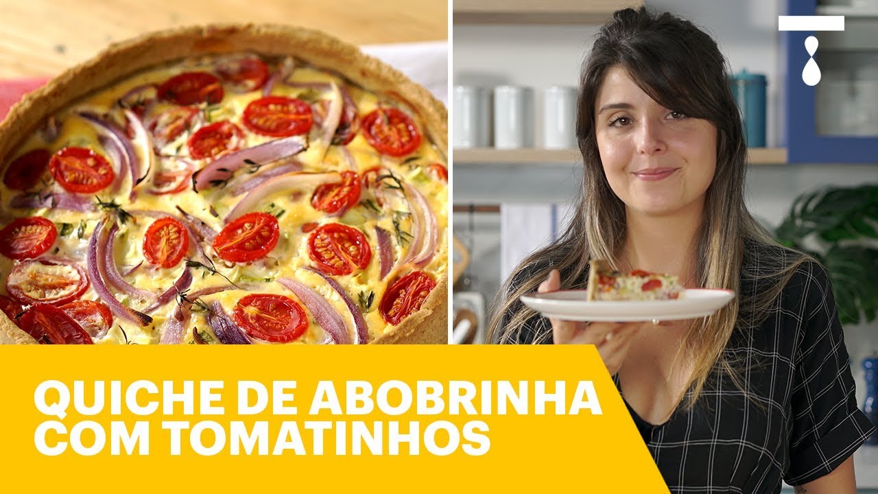 QUICHE DE ABOBRINHA E TOMATINHOS com Luanda Gazoni - YouTube