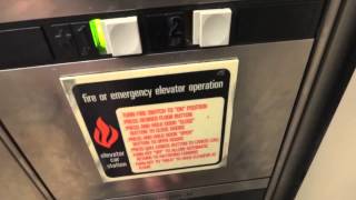 Hydraulic Montgomery Vector elevator @ Macy's Westfield West Covina