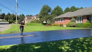 Professional Asphalt Spray Sealing: 'The Hot Spring Day Sealed One' Top Coats Pavement Maintenance