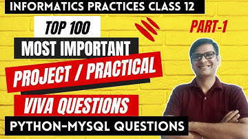 Class 12 IP Practical VIVA Questions | Python Project Viva Questions | CBSE Practical Exam Part-1