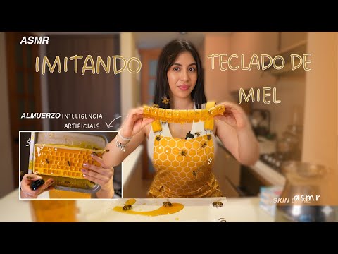 IMITÉ EL TECLADO DE MIEL MÁS VIRAL 🐝🍯 | ASMR