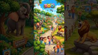 Learning Video 📸 for Kids | Train Station🚉, Farm, Zoo & Factory 🏭 | Educational Video 📷 #shortsfeed