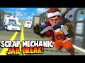 BREAKING OUT OF PRISON! JAILBREAK! - Scrap Mechanic Gameplay Roleplay - Explosive Update
