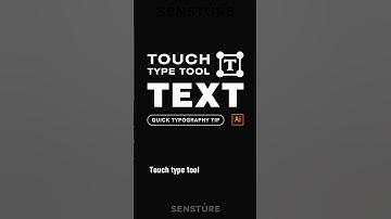 Touch Type Tool in Illustrator #adobeillustrator #graphicdesign #text #typography #ai #illustrator