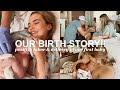 OUR BIRTH STORY!! | positive hospital labor &amp; delivery of our first baby