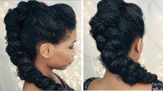 This sexy party hairstyle for natural hair is inspired by selena gomez
at the 2013 mtv movie awards! she was sporting most insanely beautiful
braided moh...