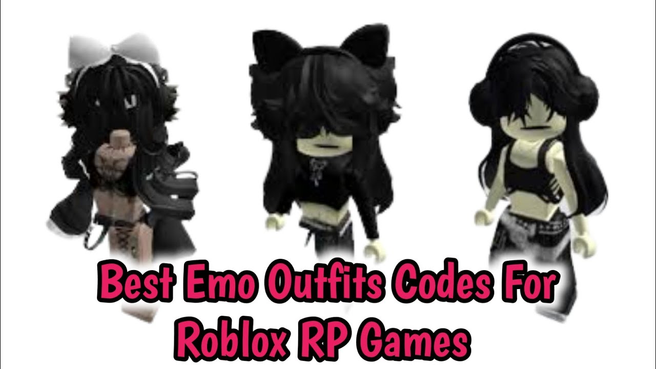 Emo Roblox Avatar ideas - Clothes IDs