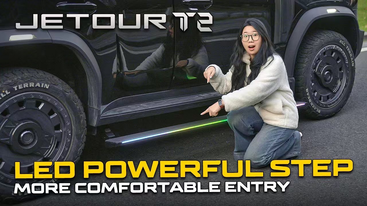 JETOUR T2 - Car Poweful Deployable Electric Side Step With LED Function By SAP