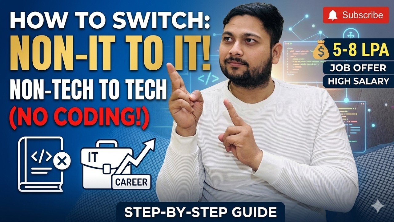 How to Switch from Non-IT to IT | Non-Tech to Tech with No Coding! @SoumyaVibes-y6e #careerswitch
