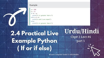 Class 11 Computer Sci| Control Structure If & If Else |Chapter 2 Full in Urdu / Hindi 2025 Live code