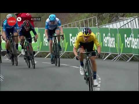 Video: Titta: Froome distanserar rivalen Aru när Roglic vinner första etappen