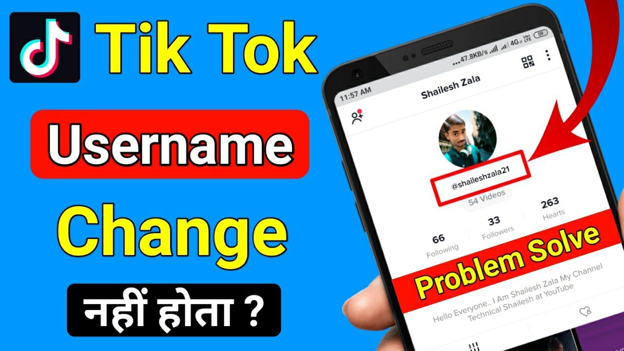 How to Change Username on Tik Tok  Tik Tok Profile Name Change Nahi Hota   Problem Solve