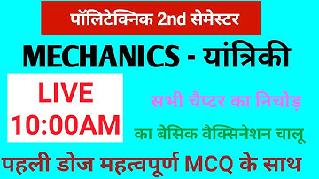 Polytechnic second semester Applied Mechanics ke Objective questions #apanipadhai