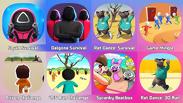 Prison Escape Challenge, 456 Survival Challenge, Sniper Challenge, Squid Story, Squid Game 3D